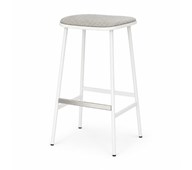 Barpall Cab hög klädd sits vitt stativ