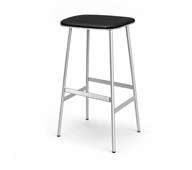 Barpall Cab hög klädd sits silverstativ