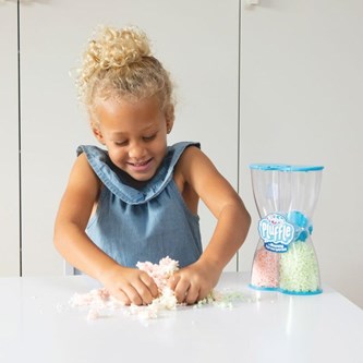 Pluffle, sensoriskt material självlysande