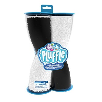 Pluffle, sensoriskt material svart och vit