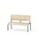 Adapt plywood bänk med rygg sh 45 cm