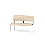 Adapt plywood bänk med rygg sh 45 cm