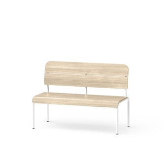 Adapt plywood bänk med rygg sh 45 cm