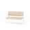 Adapt plywood bänk med rygg sh 45 cm