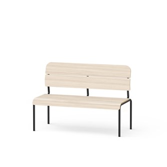 Adapt plywood bänk med rygg sh 45 cm