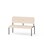 Adapt plywood bänk med rygg sh 45 cm