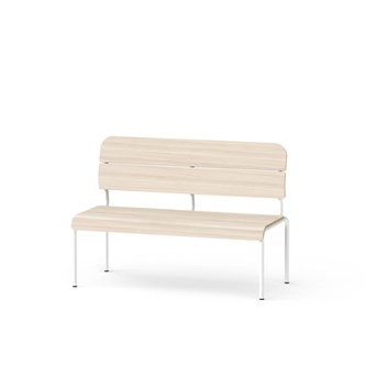 Adapt plywood bänk med rygg sh 45 cm