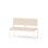 Adapt plywood bänk med rygg sh 45 cm