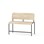 Adapt plywood bänk med rygg sh 65 cm