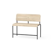 Adapt plywood bänk med rygg sh 65 cm