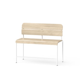 Adapt plywood bänk med rygg sh 65 cm