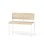 Adapt plywood bänk med rygg sh 65 cm