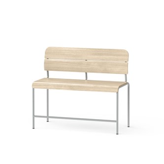 Adapt plywood bänk med rygg sh 65 cm