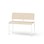 Adapt plywood bänk med rygg sh 65 cm