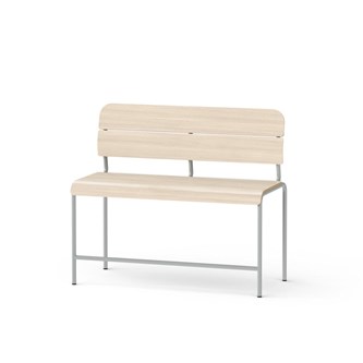 Adapt plywood bänk med rygg sh 65 cm