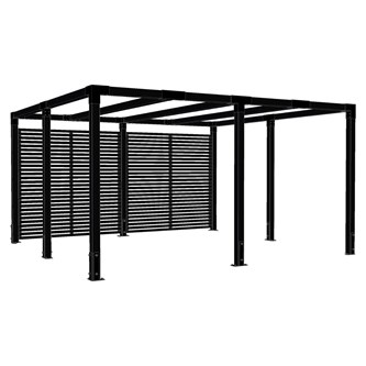Cubic Pergola med staket