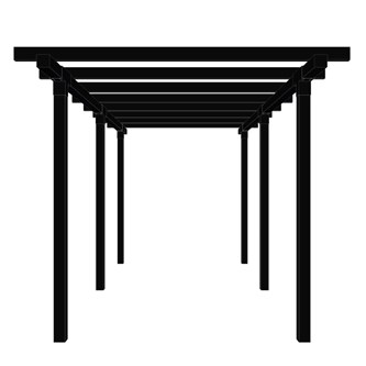 Pergola, 2 moduler