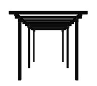 Pergola, 2 moduler