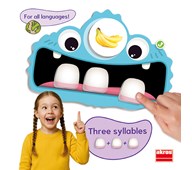 Träna stavelser med monstertänder