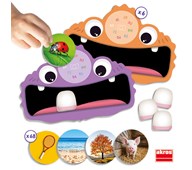 Träna stavelser med monstertänder