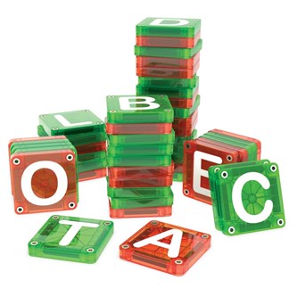 Magna-Tiles Lär dig bokstäver, 56 delar