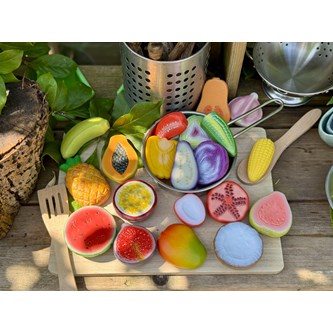 Lekmat frukter av sten, 20 delar