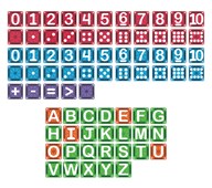 Magna-Tiles Lär dig bokstäver och siffror, 112 delar