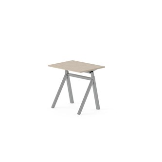 Skrivbord Work FSC BX Y-G 80x60 cm, silverstativ