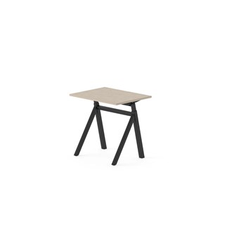 Skrivbord Work FSC BX Y-G 80x60 cm, svart stativ
