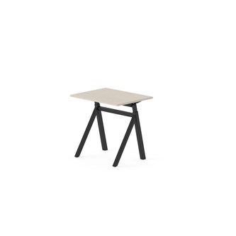 Skrivbord Work FSC BX Y-G 80x60 cm, svart stativ