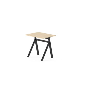 Skrivbord Work FSC BX Y-G 80x60 cm, svart stativ