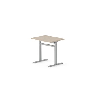 Skrivbord Work FSC BX T-G 80x60 cm, silverstativ