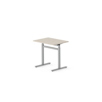 Skrivbord Work FSC BX T-G 80x60 cm, silverstativ