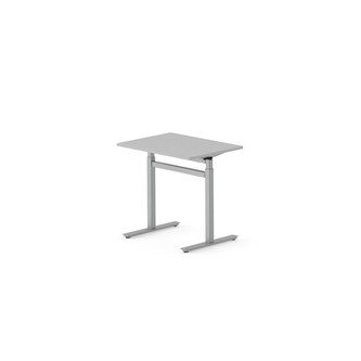 Skrivbord Work FSC BX T-G 80x60 cm, silverstativ