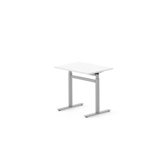 Skrivbord Work FSC BX T-G 80x60 cm, silverstativ