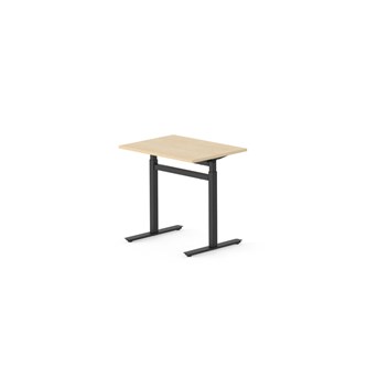 Skrivbord Work FSC BX T-G 80x60 cm, svart stativ