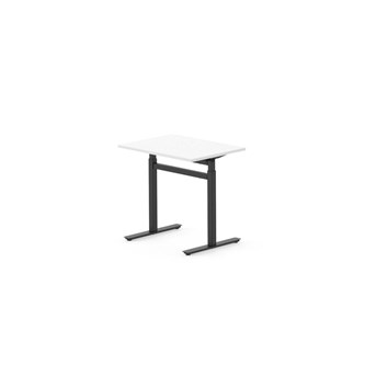 Skrivbord Work FSC BX T-G 80x60 cm, svart stativ