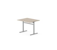 Skrivbord Work FSC BX T-G 100x80 cm, silverstativ