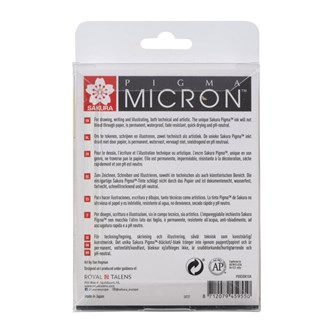 Fineliner Pigma Micron 10-pack