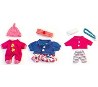 Dockkläder 21 cm, 9 delar