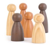 Figurer i trä, 6-pack
