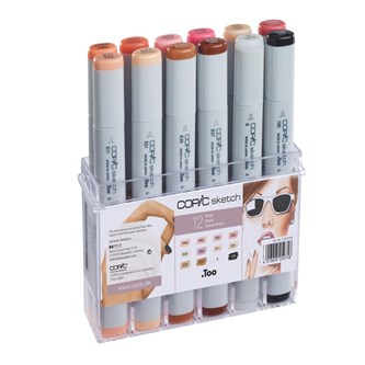 Copic Sketch Hudfärger
