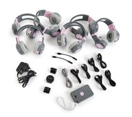 Broadcasting hörlurar och sändare, 6-pack
