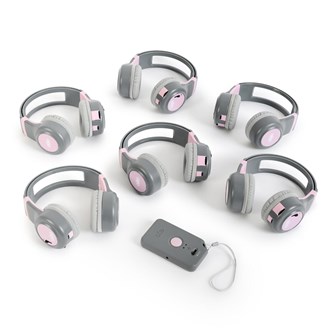 Broadcasting hörlurar och sändare, 6-pack