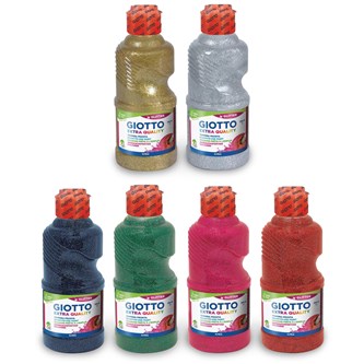 Glitterfärger 6-pack
