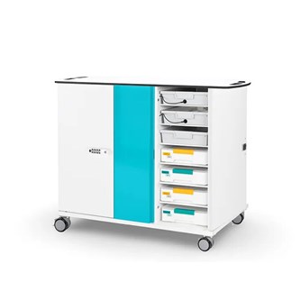 Zioxi LEGO® Education laddvagn för 8 lådor, 8 USB-C