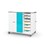 Zioxi LEGO® Education laddvagn för 8 lådor, 16 USB-C