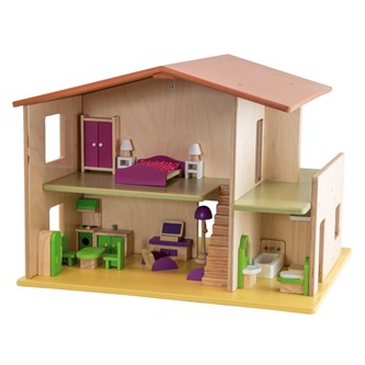 Playwood Paket med dockhus och möbler