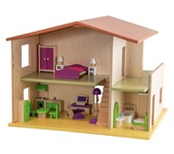 Playwood Paket med dockhus och möbler