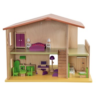 Playwood Paket med dockhus och möbler